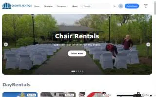 Odomite Rentals website