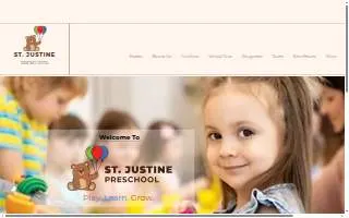 St Justine Preschool website