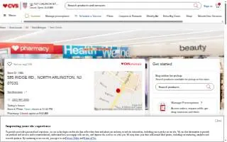 CVS Pharmacy of North Arlington website