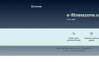 e-Fitness Zone website