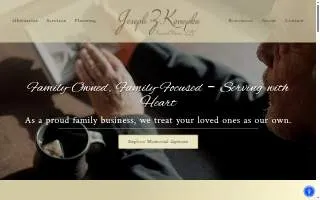 Joseph Z Konopka Funeral Home, LLC of North Bergen website