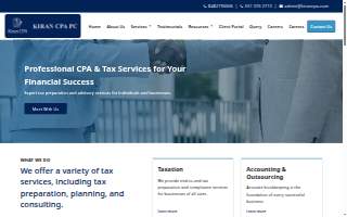 Kiran CPA website