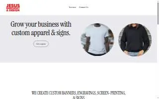 Jesus Embroidery & Screen Printing website
