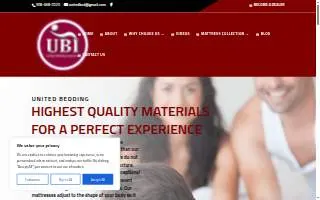 United Bedding & Sleep Products of North Plainfield website