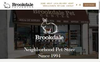 Brookdale Pet Center website