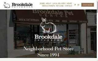 Brookdale Pet Center website