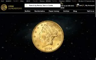 Coin Superstore website