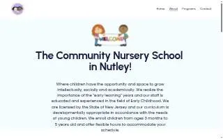 Community Nursery School In Nutley Inc. website