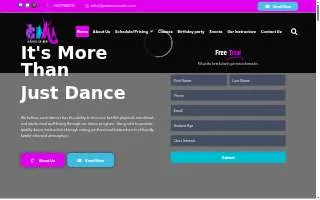 Gia Dance Studio website