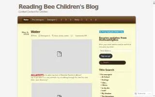 The Reading Bee website