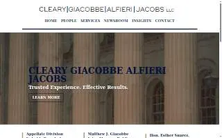 Cleary Giacobbe Alfieri Jacobs, LLC website
