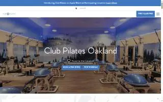 Club Pilates of Oakland website