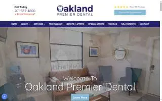 Oakland Premier Dental website