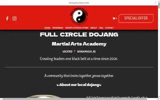 Full Circle Dojang of Ocean website