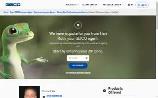 Hari Roth - GEICO Insurance Agent website