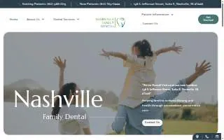 Nash Family Dental of Ocean website