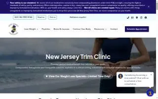 New Jersey Trim Clinic of Ocean website