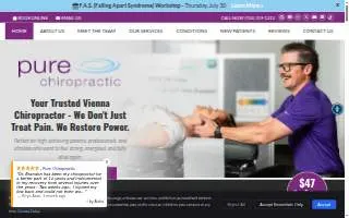 Pure Chiropractic of Ocean website