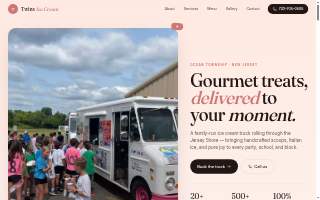 Twins ice cream truck