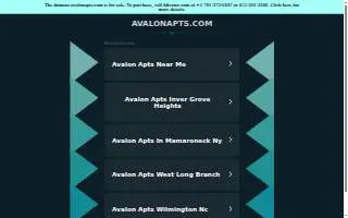 Avalon Old Bridge website