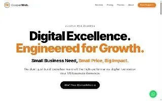 Cooper Web Designs website