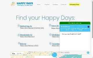 Happy Days Preschool of Old Bridge website