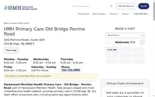 HMH - Primary Care - Old Bridge - Perrine Road website