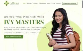 Ivy Masters Learning Center website