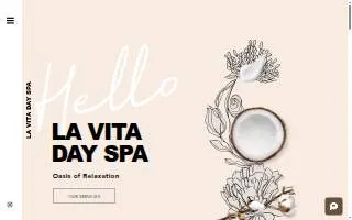La Vita Day Spa of Old Bridge website