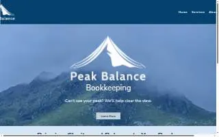 Peak Balance Bookkeeping LLC website