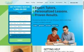 Club Z! In-Home Tutoring of Orange website