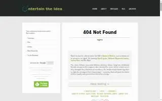 ENTERTAIN The Idea of Orange website