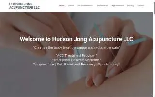 Hudson Jong Acupuncture LLC website