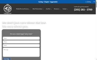 Callagy Law website