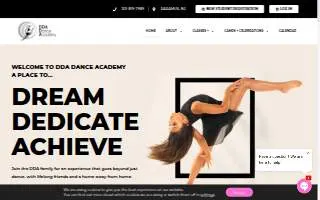 DDA Dance Academy website