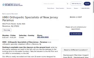 HMH Orthopedic Specialists of New Jersey