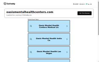 Oasis Mental Health Centers