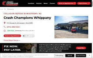 Crash Champions Collision Repair Whippany website