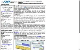 FAST Speech Therapy website