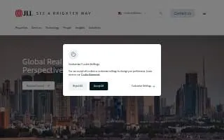 JLL Parsippany-Troy Hills Real Estate website