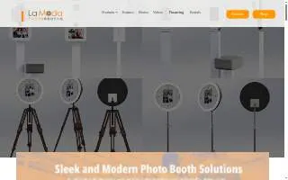 La Moda Photo Booths of Parsippany website