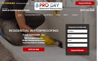 Pro Dry Waterproofing LLC of Parsippany