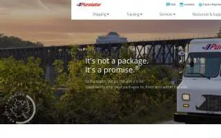 Purolator website