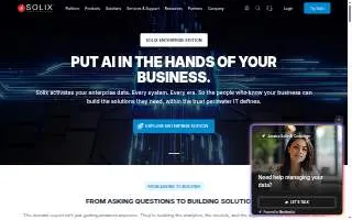Solix Inc. website