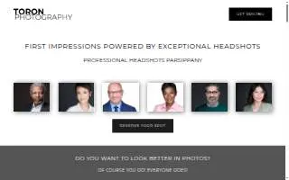 Toron Photography - Headshots website