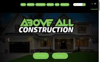 Above All Construction website