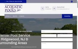 Acquatic Pools of Passaic website