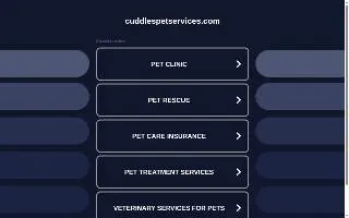 Cuddles Pet Services of Passaic website