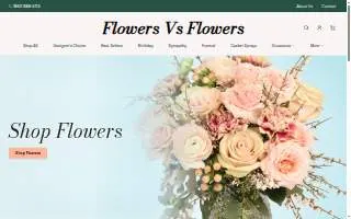 Flowers Vs Flowers website