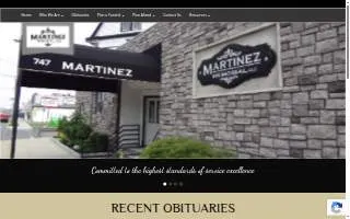 Martinez Memorial LLC website